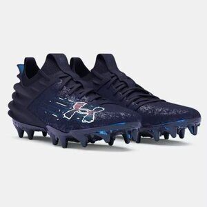 Under Armour Blur 2 MC Suede Midnight Navy Football Cleats (3027978 401) Sz 8